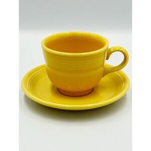 Fiesta by Homer Laughlin Teacup and Saucer set - Retired Sunflower Yellow